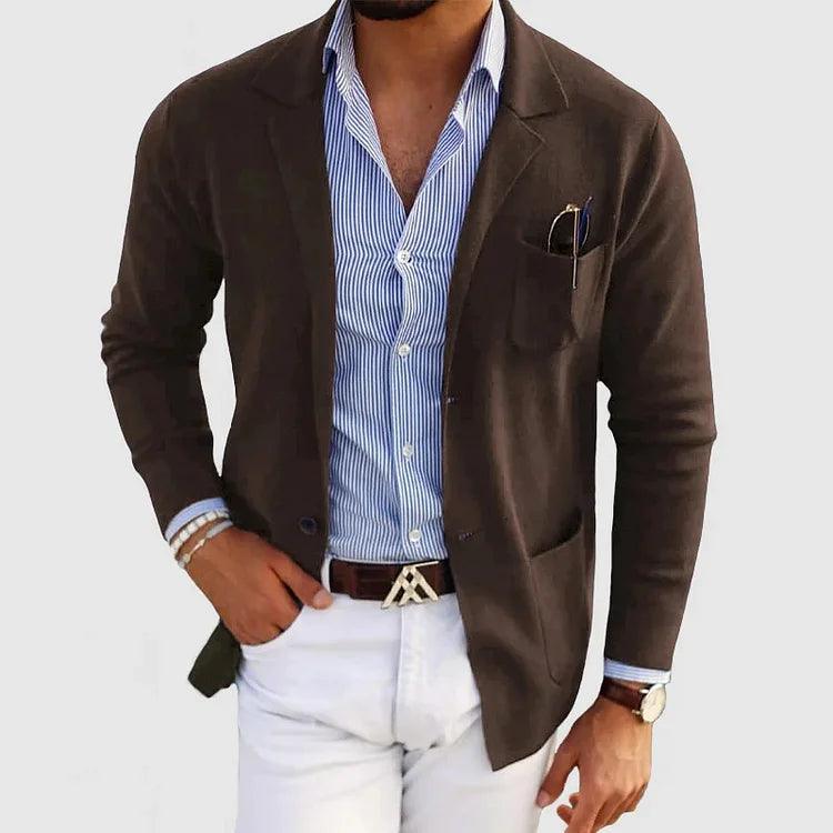 Herren Eleganter Mehrtaschen Blazer | Lange Ärmel