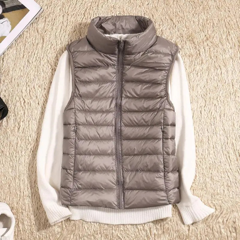 Damen Schlanke Passform Puffer Weste | Ärmellos