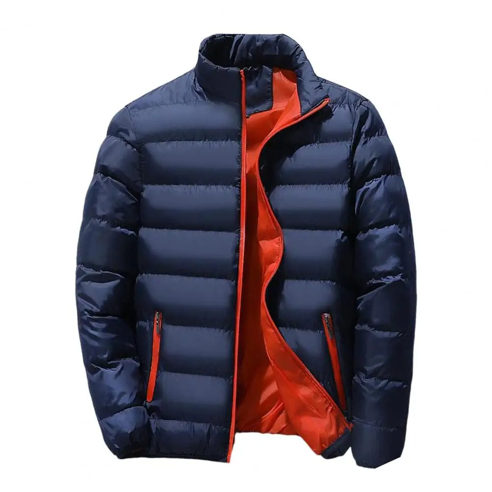 Herren Lässig Puffer Daunenjacke | Reißverschluss