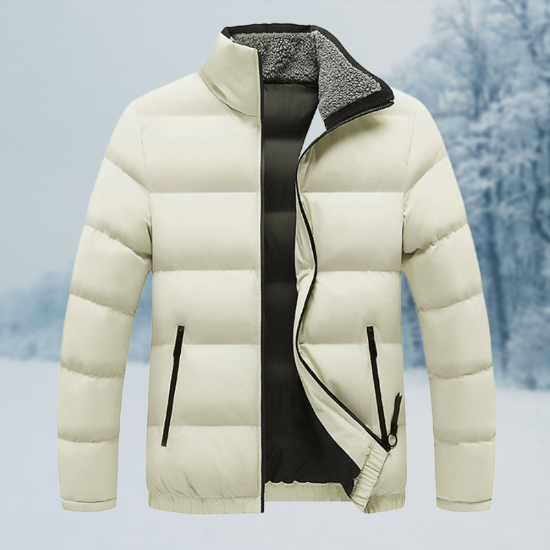Herren Klassische Leichte Pufferjacke | Reißverschluss