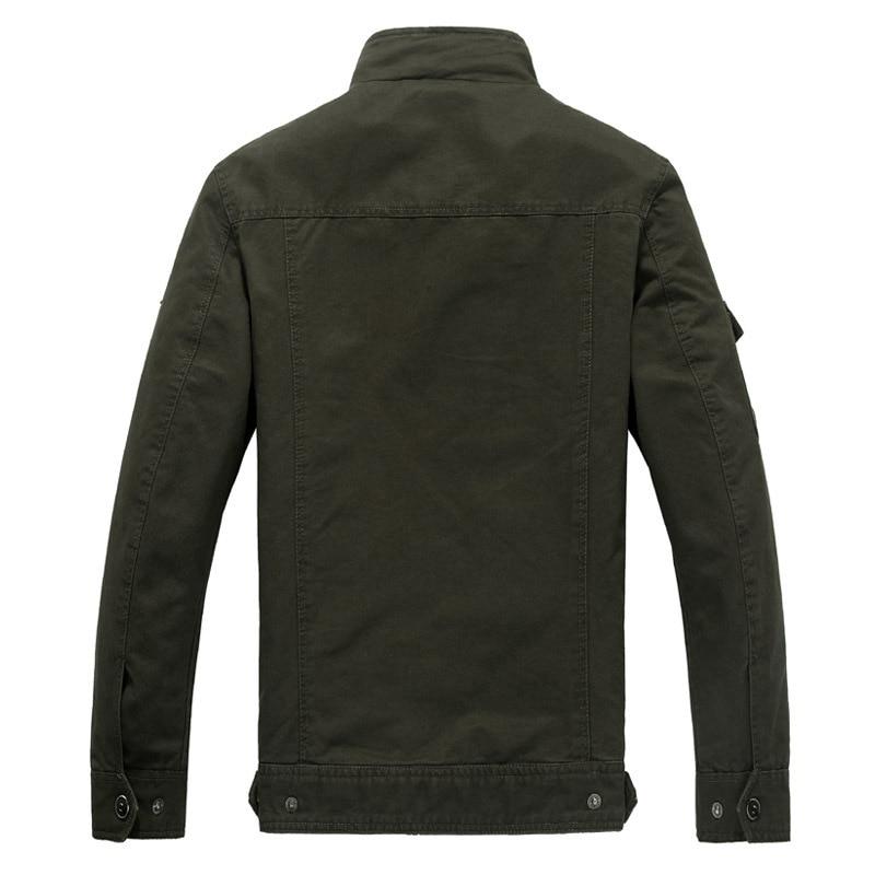 Herren Langarm Stehkragen Jacke | Taschen
