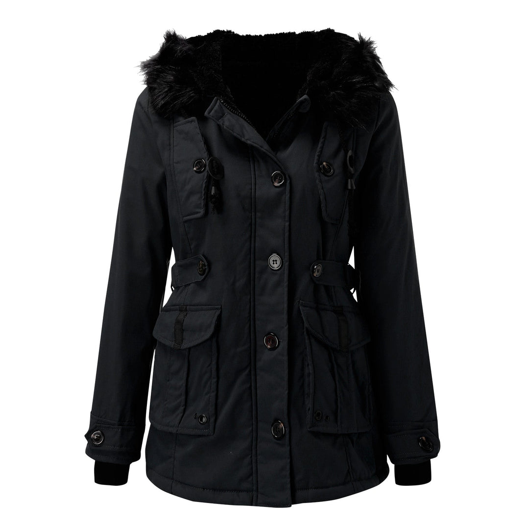 Damen Stylische Winter Parka Mantel | Kapuze
