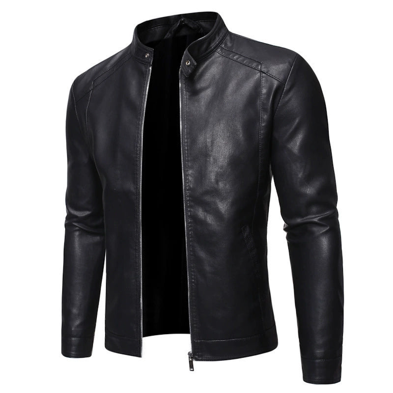 Herren Stylische Biker Jacke | Reißverschluss