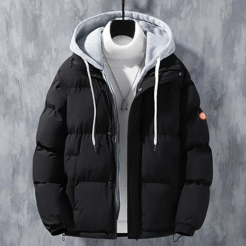 Daunen Jacke mit Kapuze für Herren | Gefütterter Stil