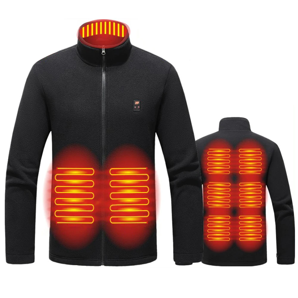 Beheizbare Jacke mit 9 Heizzonen für Damen/Herren | Funktional