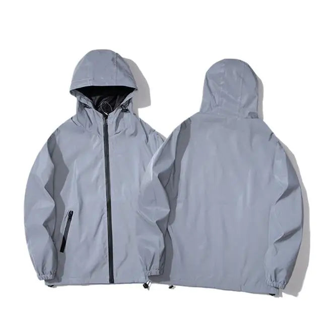 Reflektierende Softshell Jacke mit Kapuze für Herren | Funktional