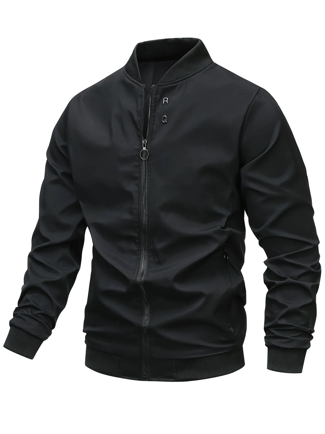 Herren übergangsjacke mit Stehkragen und Reißverschluss | Langarm
