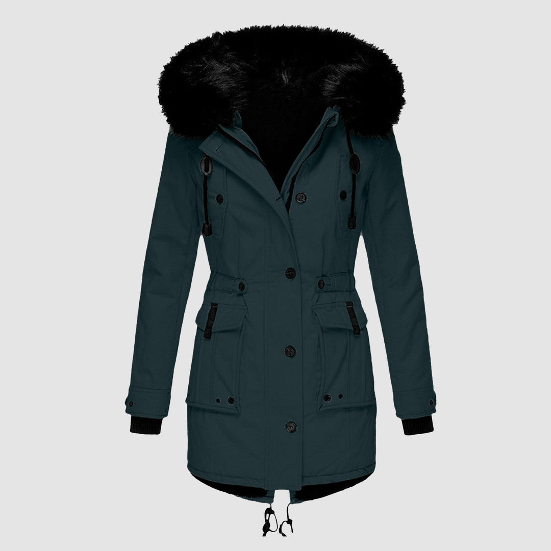 Damen Stylische Winter Parka Mantel | Kapuze