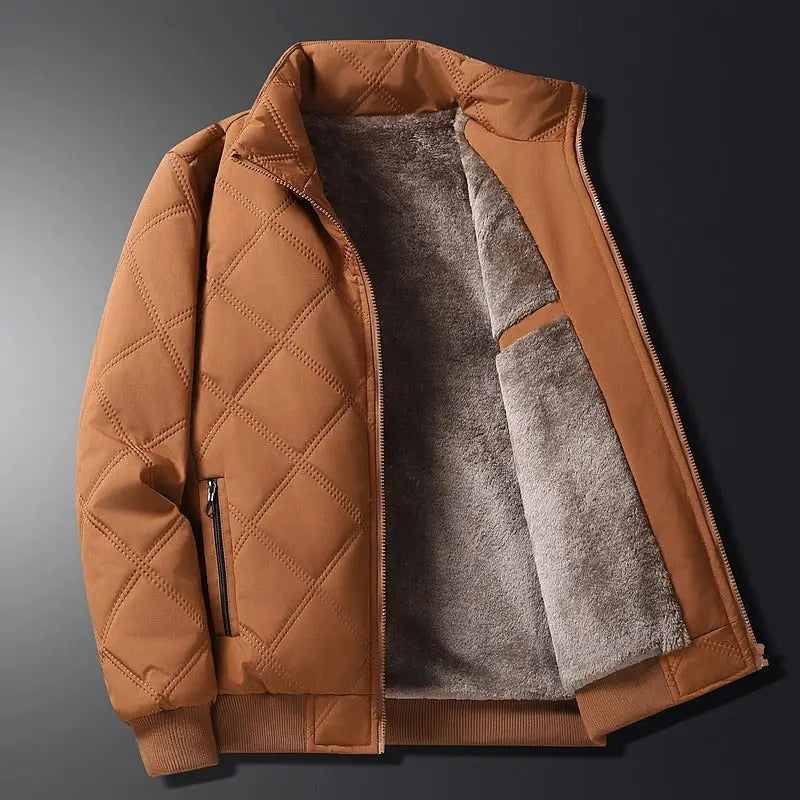 Herren Steppwinter Jacke | Reißverschluss