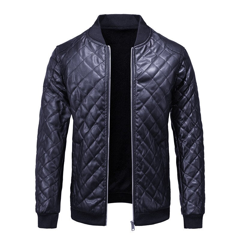 Herren Steppjacke mit langen Ärmeln |  Reißverschluss