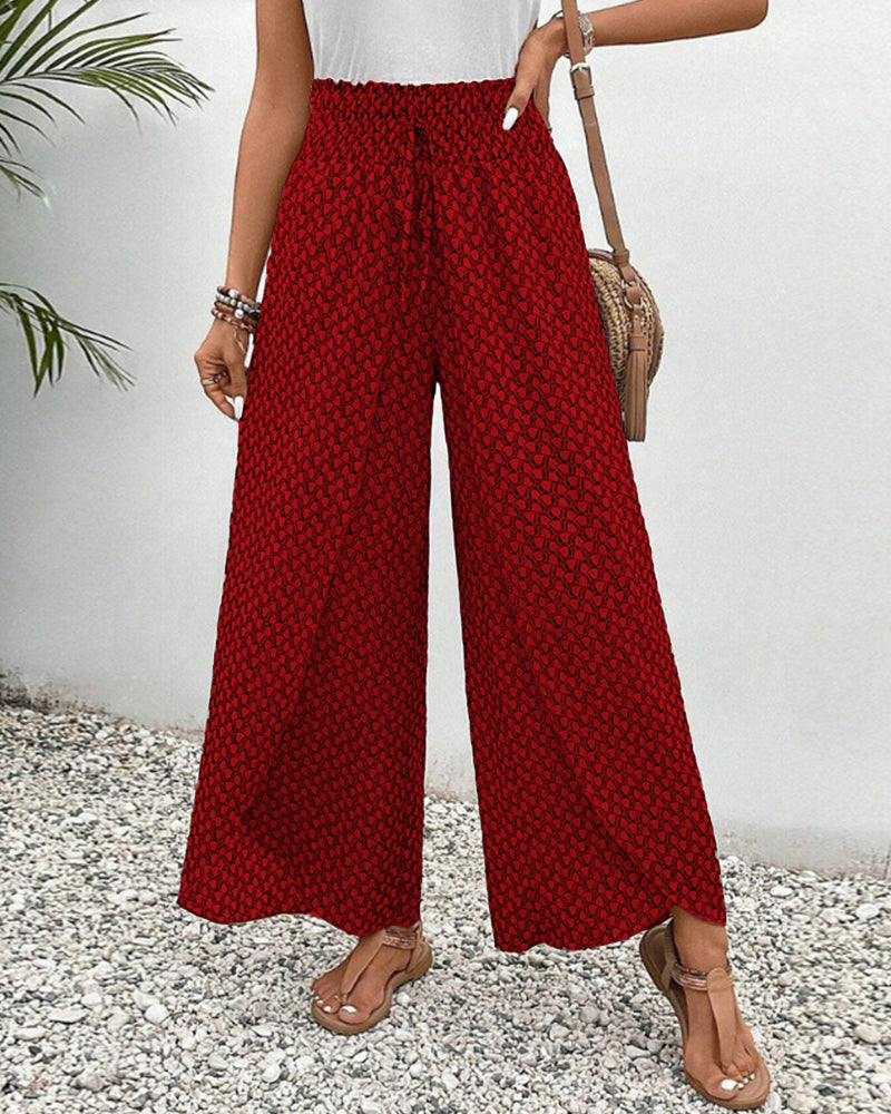 Bequeme hose mit weitem bein für Damen