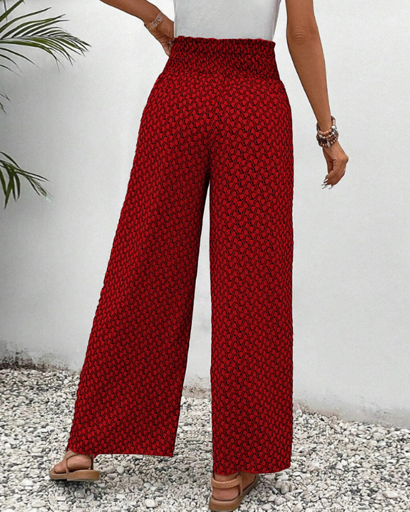 Bequeme hose mit weitem bein für Damen