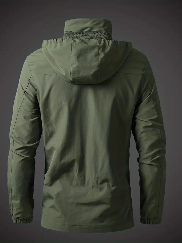 Herren Draußen Jacke mit Kapuze | Wasserdicht