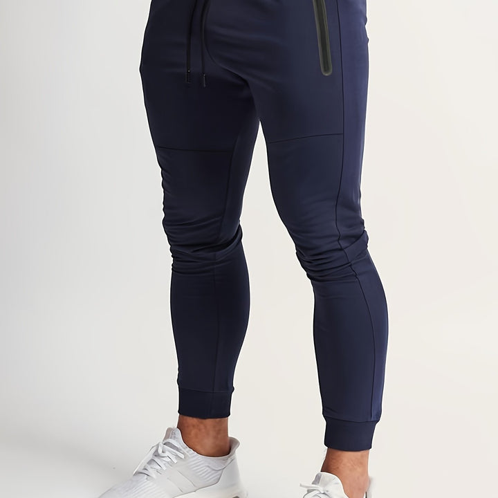 Slim-fit jogginghose mit reißverschlusstaschen