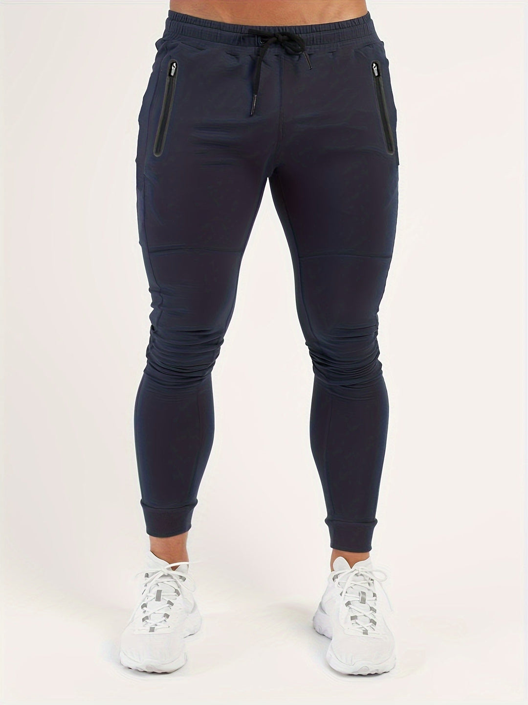 Slim-fit jogginghose mit reißverschlusstaschen