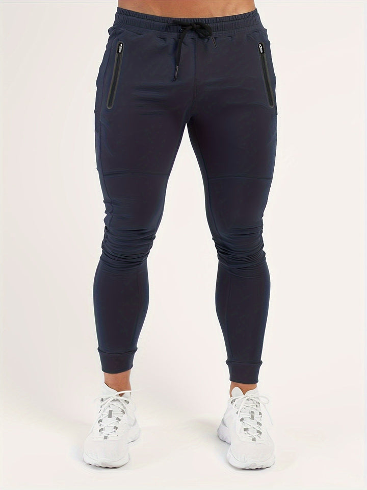 Slim-fit jogginghose mit reißverschlusstaschen