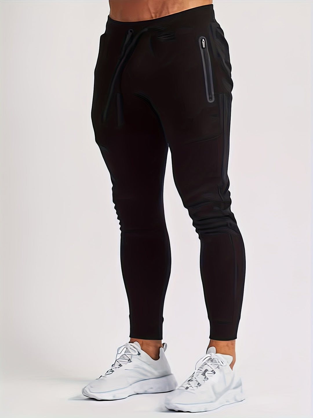 Slim-fit jogginghose mit reißverschlusstaschen