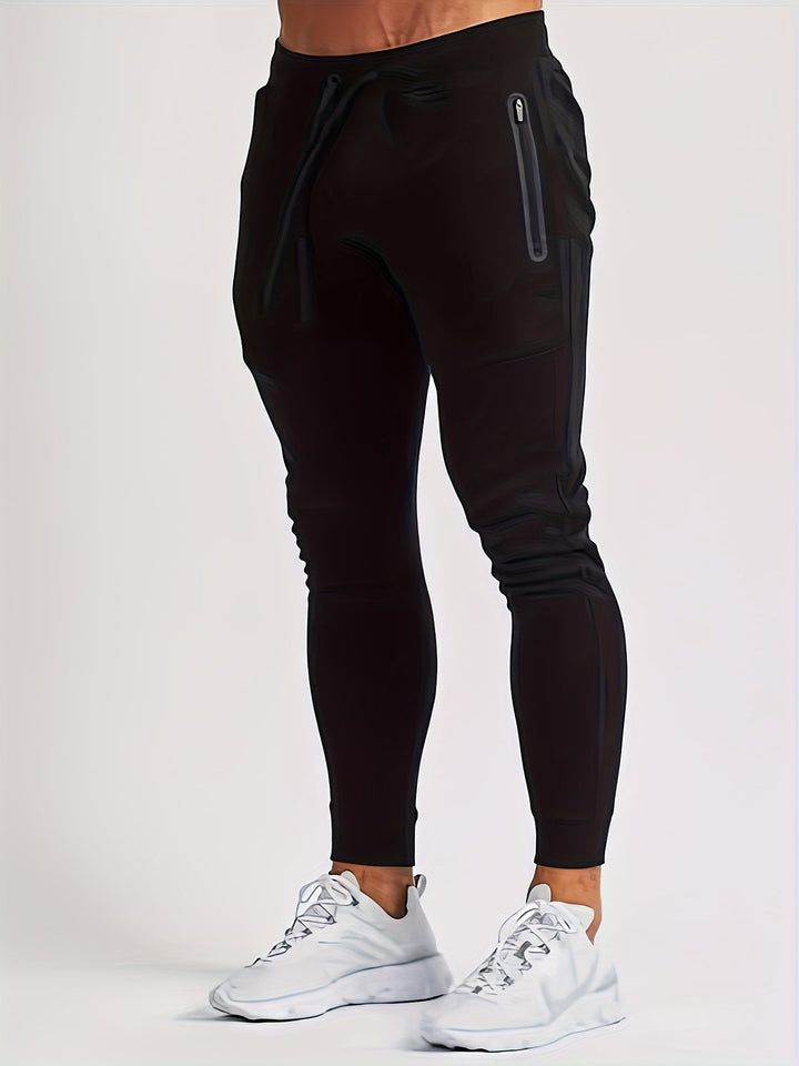 Slim-fit jogginghose mit reißverschlusstaschen