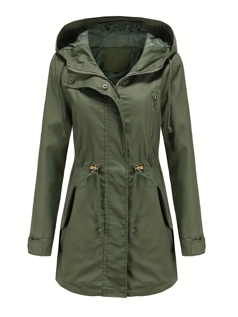 Wasserdichte Regenjacke für Damen mit Kapuze | Funktional