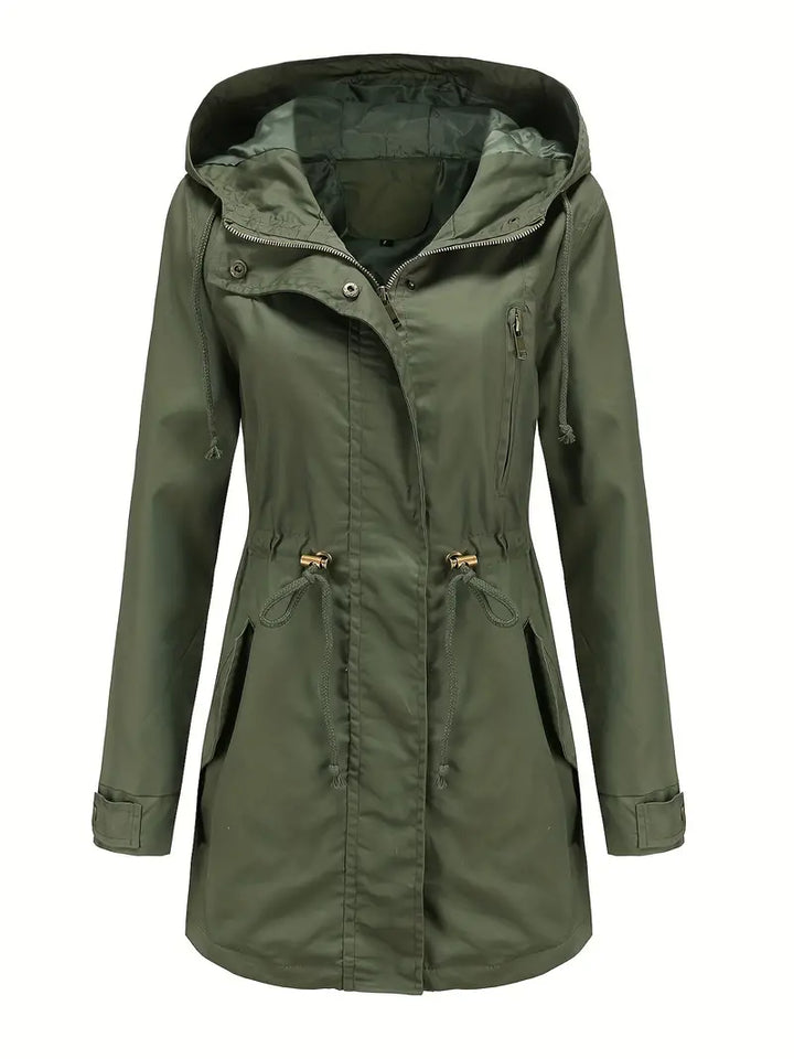 Wasserdichte Regenjacke für Damen mit Kapuze | Funktional