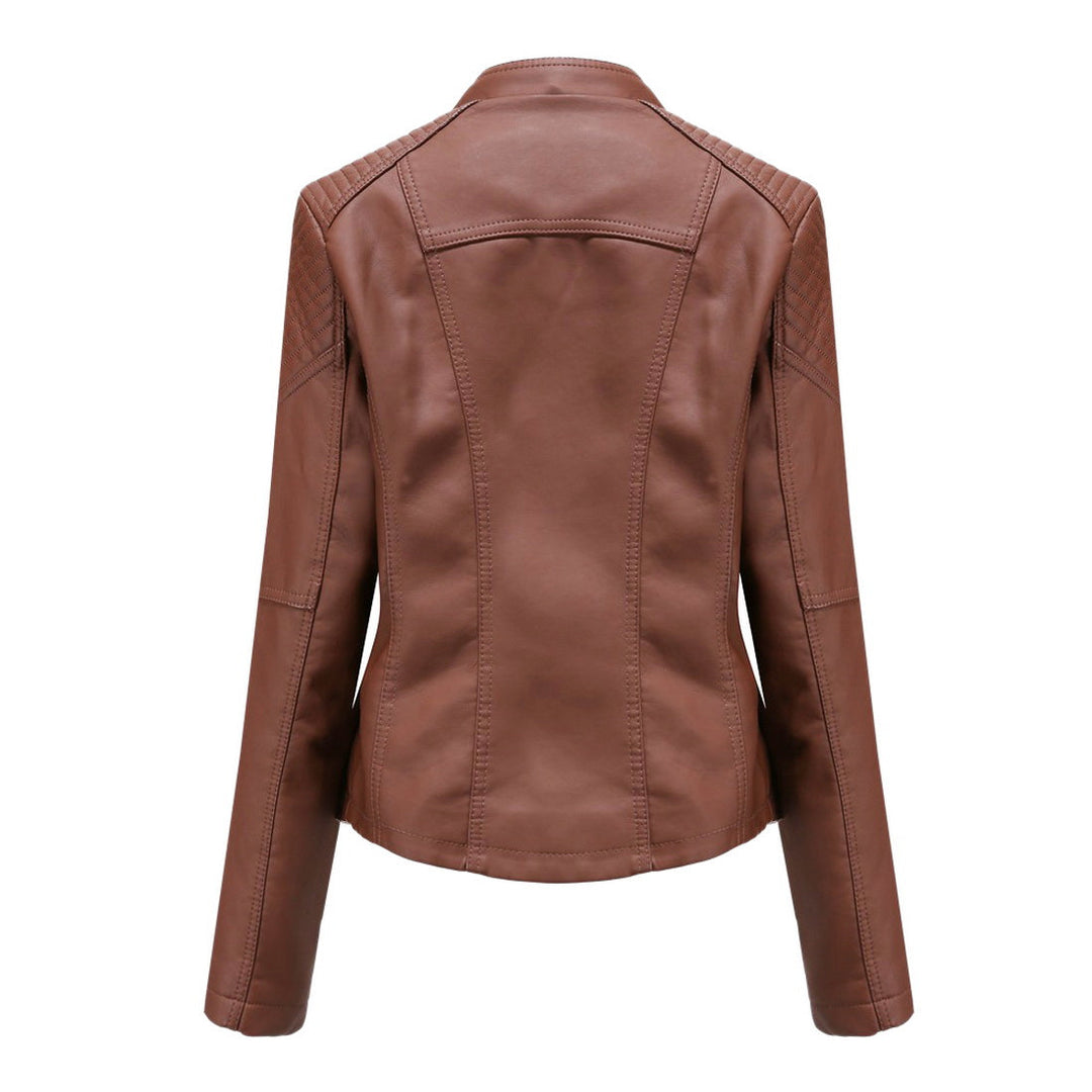Damen stilvoll Premium Bikerjacke | Bequem