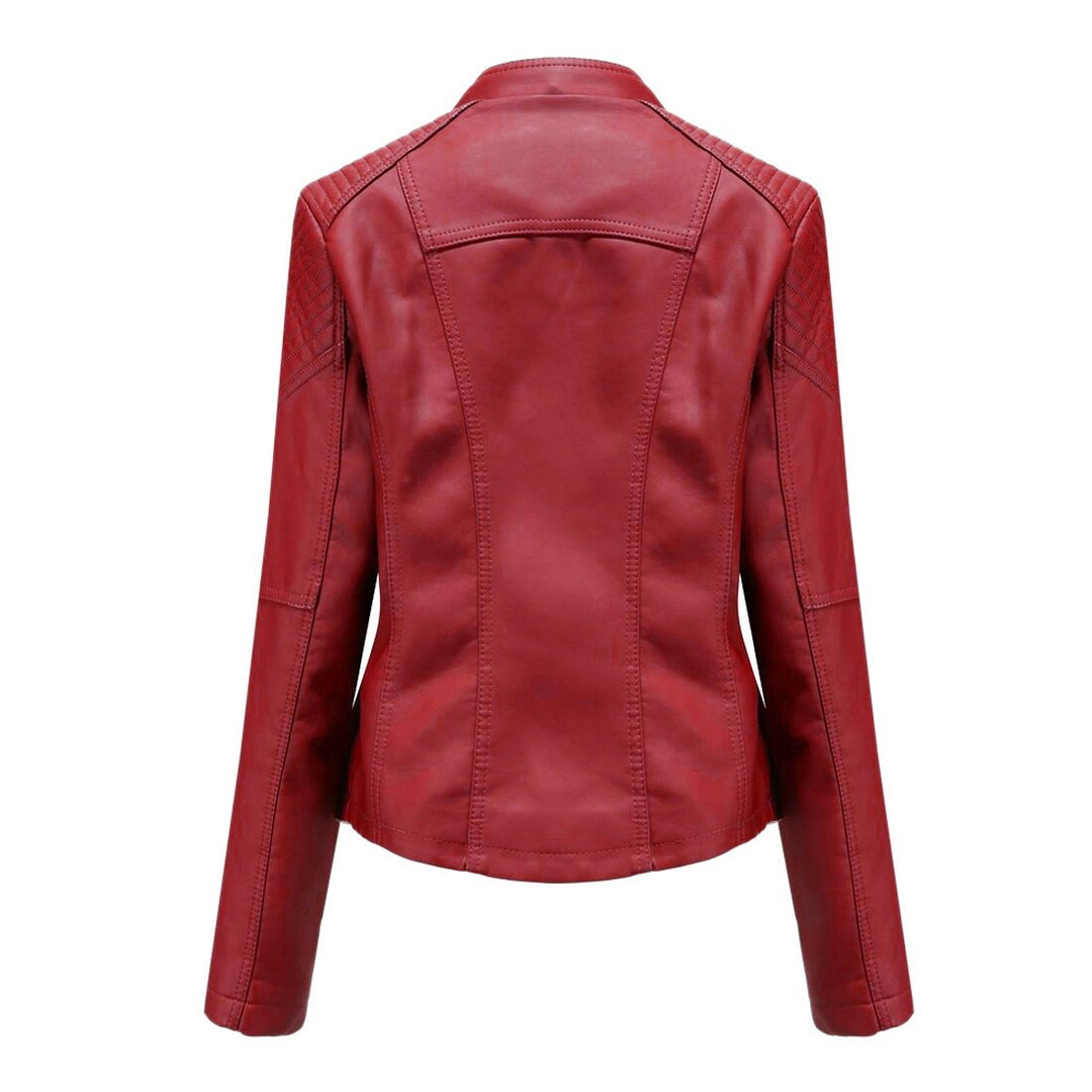 Damen stilvoll Premium Bikerjacke | Bequem