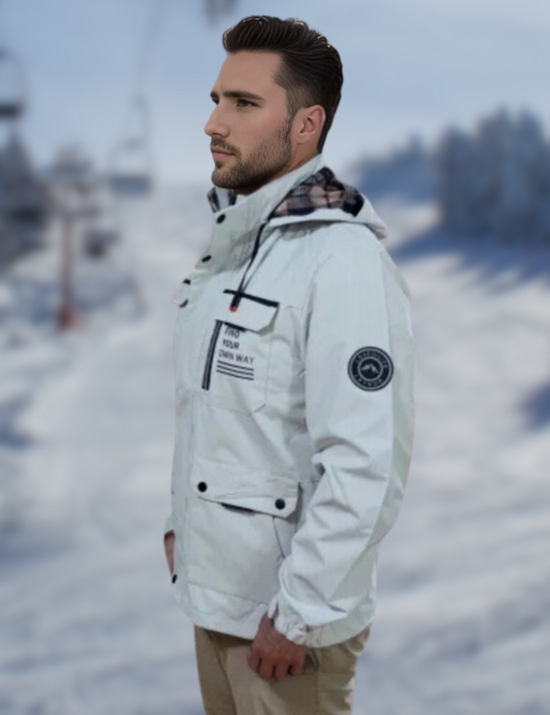 Herren Wasserdichte Jacke mit Kapuze | Draußen