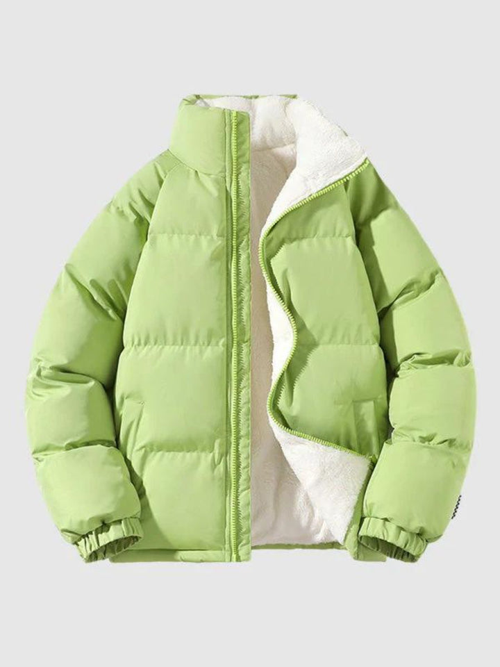 Herren Puffer Langarm Jacke | Reißverschluss