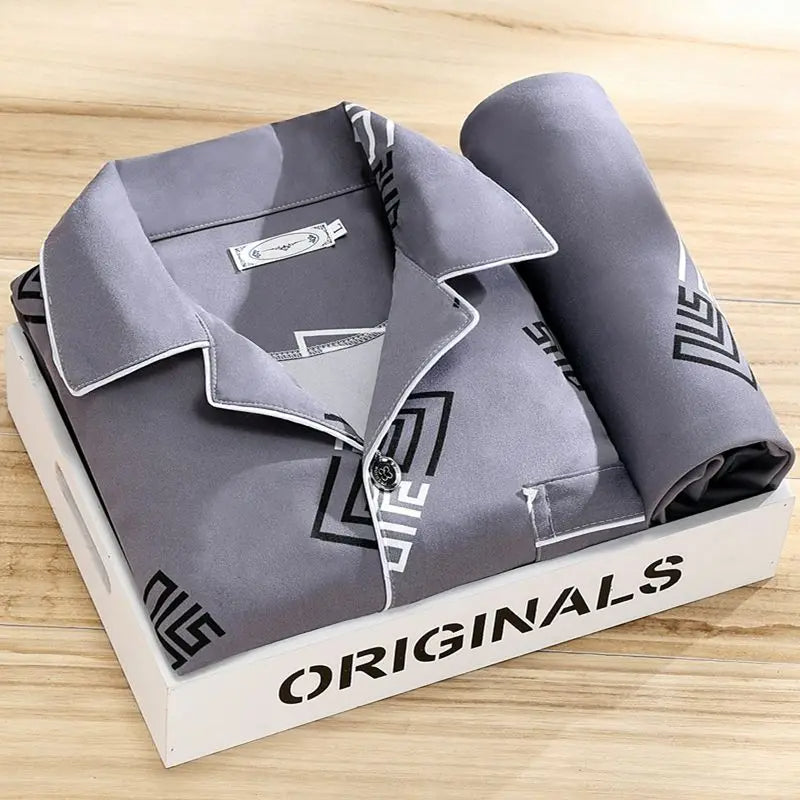 Stylisches pyjama-set für männer