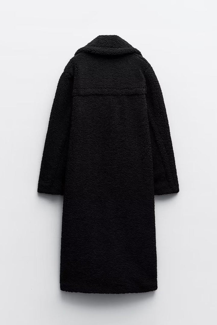 Langer Teddy Jacke für Damen | Stilvoll
