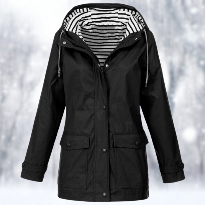 Wasserdichte Kapuzenjacke Für Damen | Winter