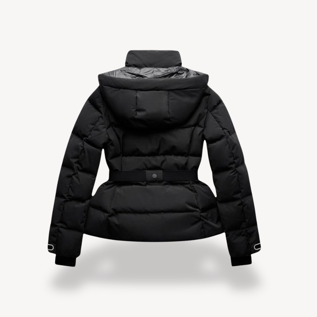 Damen Pufferjacke mit Gürtel | Wasserdicht