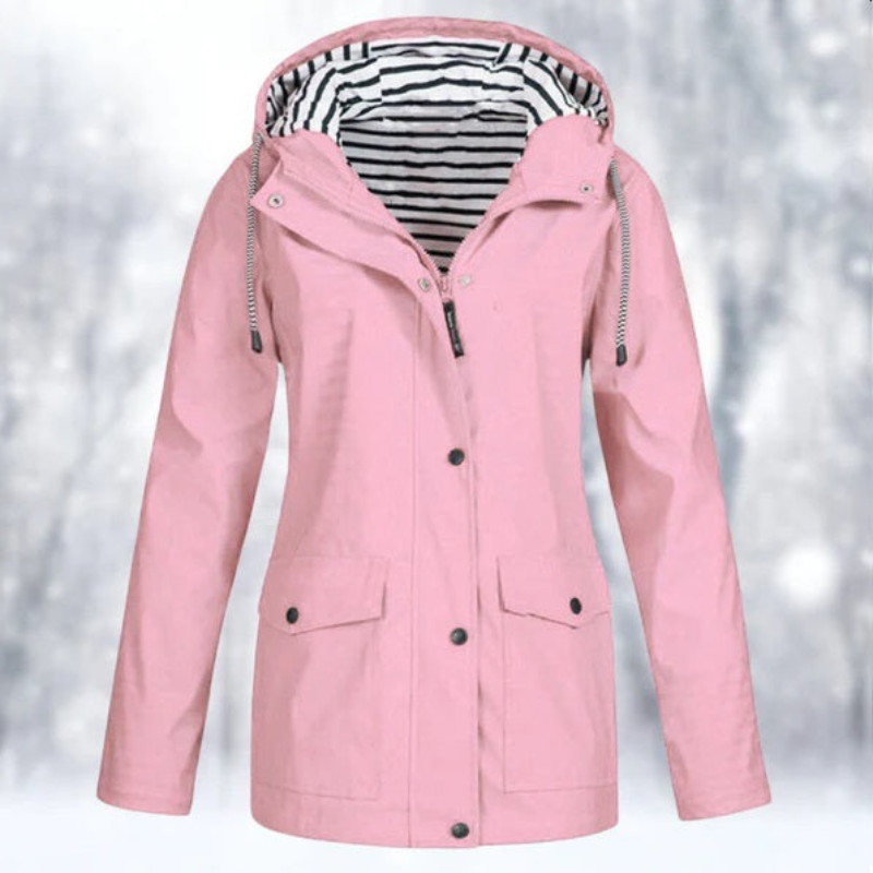 Wasserdichte Kapuzenjacke Für Damen | Winter