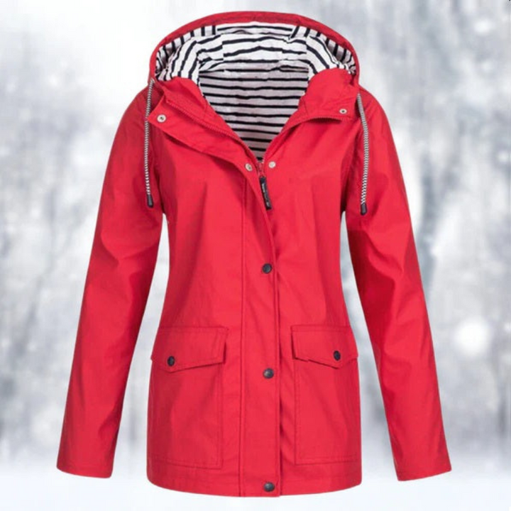 Wasserdichte Kapuzenjacke Für Damen | Winter