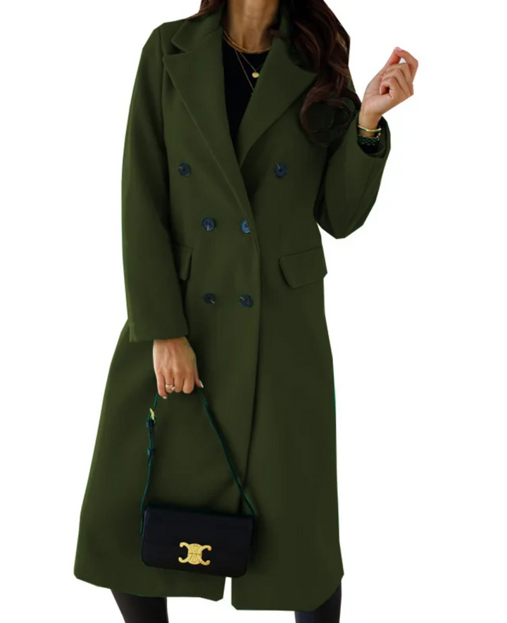 Damen Eleganter Langer Mantel | Taschen