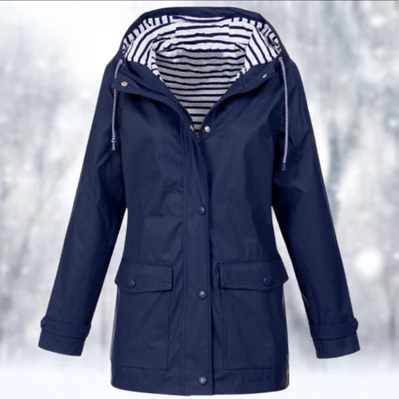 Wasserdichte Kapuzenjacke Für Damen | Winter