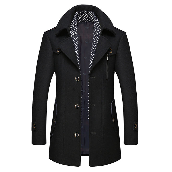 Herren Eleganter Winter Mantel | Lange