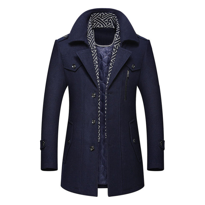 Herren Eleganter Winter Mantel | Lange