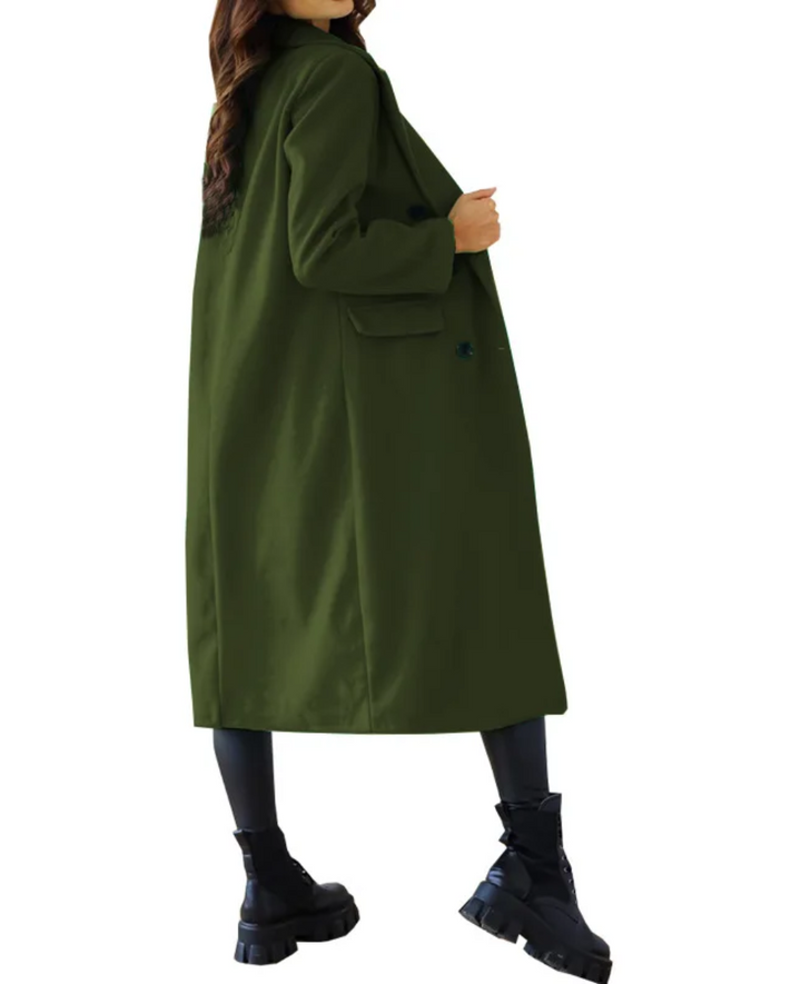 Damen Eleganter Langer Mantel | Taschen