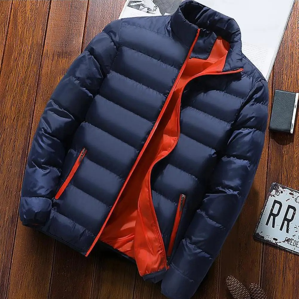 Herren Lässig Puffer Daunenjacke | Reißverschluss