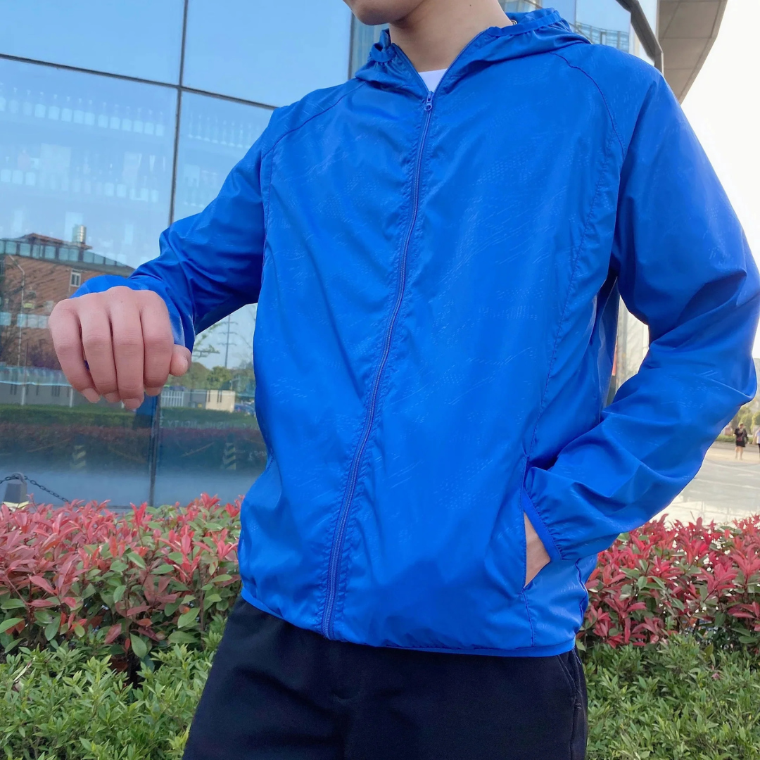 Herren Leichte Wasserdichte Jacke | Reißverschluss