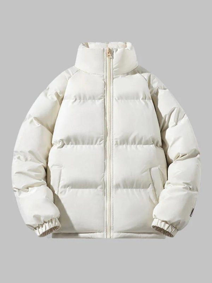 Herren Puffer Langarm Jacke | Reißverschluss