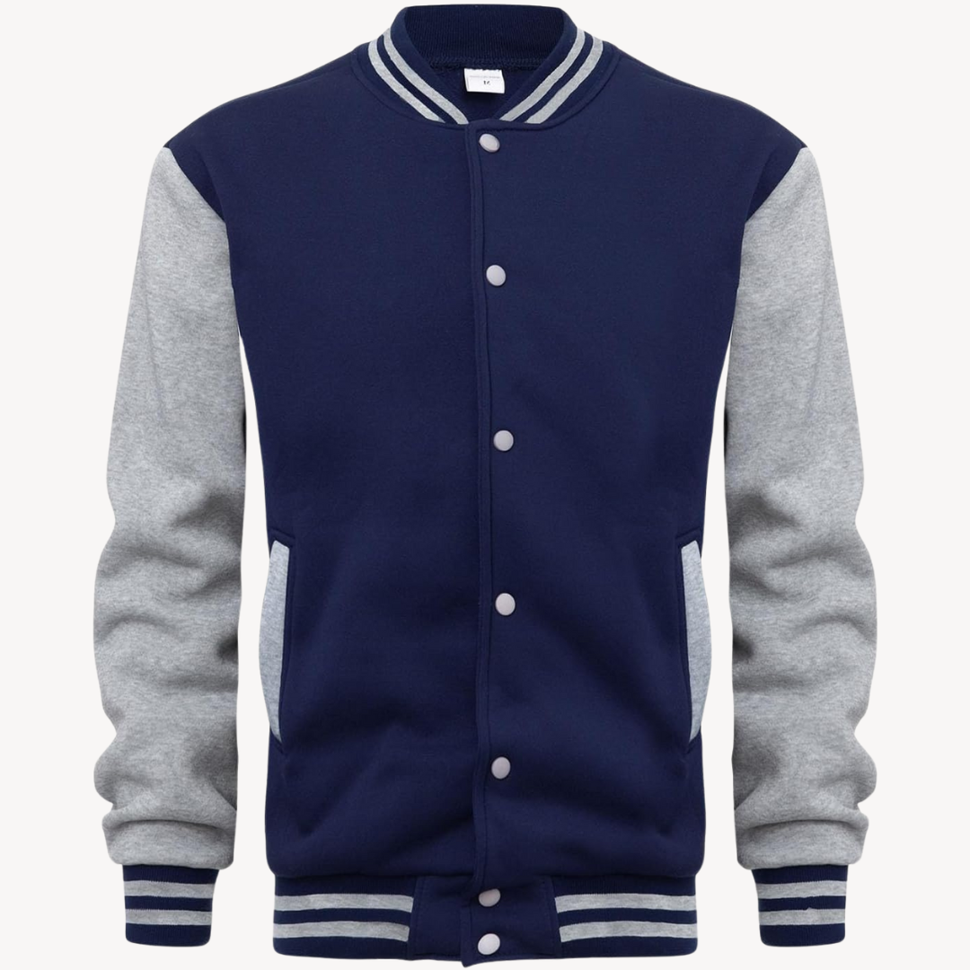 Herren Klassische Bomber Knopfleiste Jacke | Lässig
