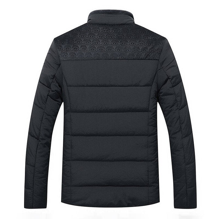Luxuriöse fleece-steppjacke