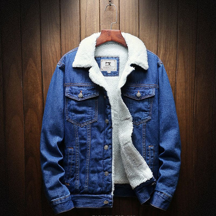 Herren Knopf Daunen Warme Jacke | Lange Ärmel