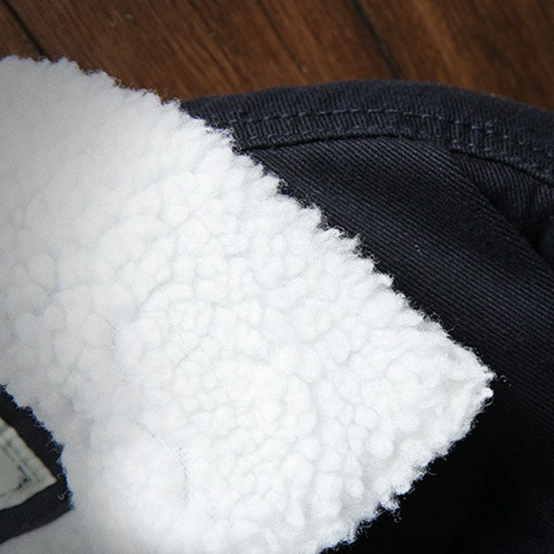 Herren Knopf Daunen Warme Jacke | Lange Ärmel