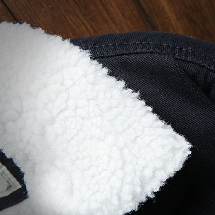 Herren Knopf Daunen Warme Jacke | Lange Ärmel