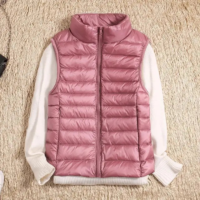 Damen Schlanke Passform Puffer Weste | Ärmellos