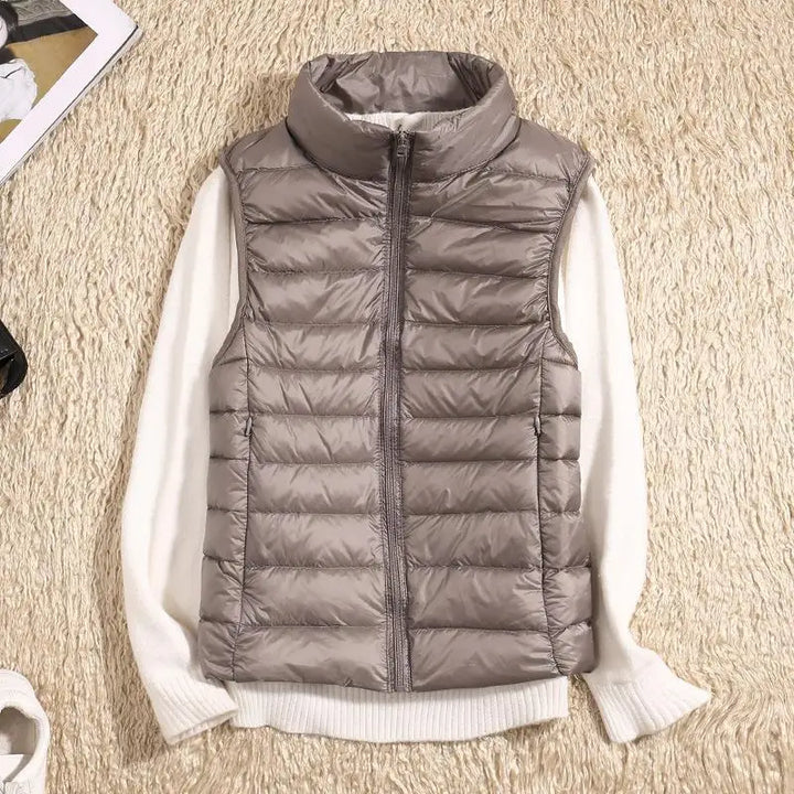 Damen Schlanke Passform Puffer Weste | Ärmellos