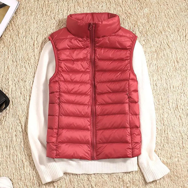 Damen Schlanke Passform Puffer Weste | Ärmellos